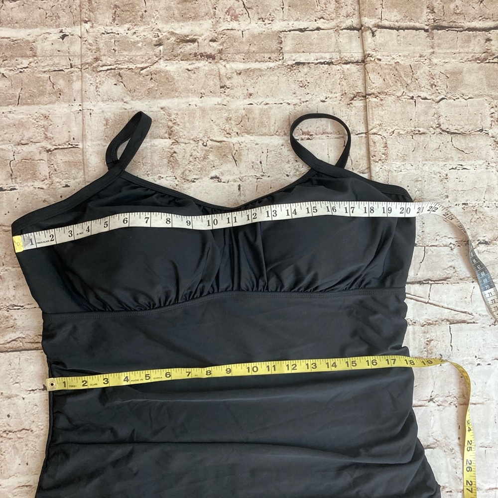 🔥NWT aqua eve black one piece swimsuit, size 22W - Picture 9 of 9